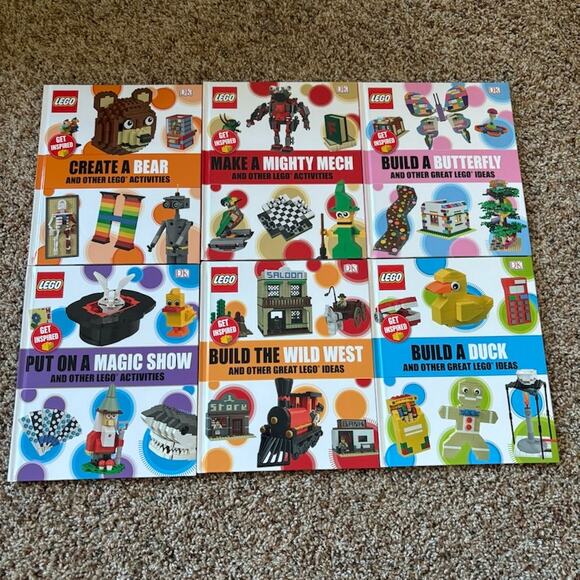 Lego Other - LOT of 6 LEGO DK Books Hardcover Lego Activities - Build Create Make Ideas